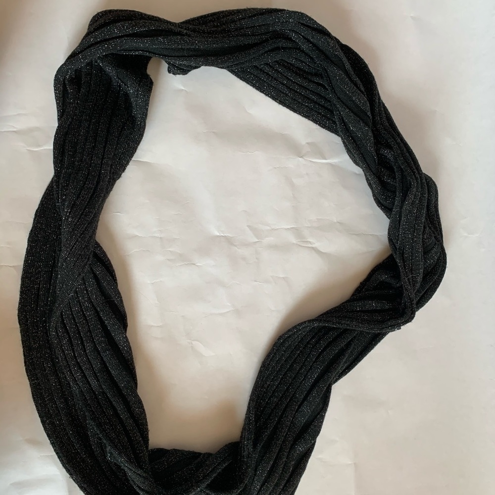 Black sparkly infinity scarf